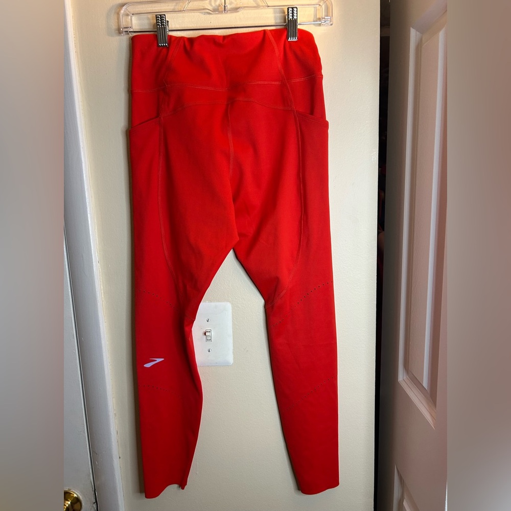 Brooks Vibrant Red Kids Leggings